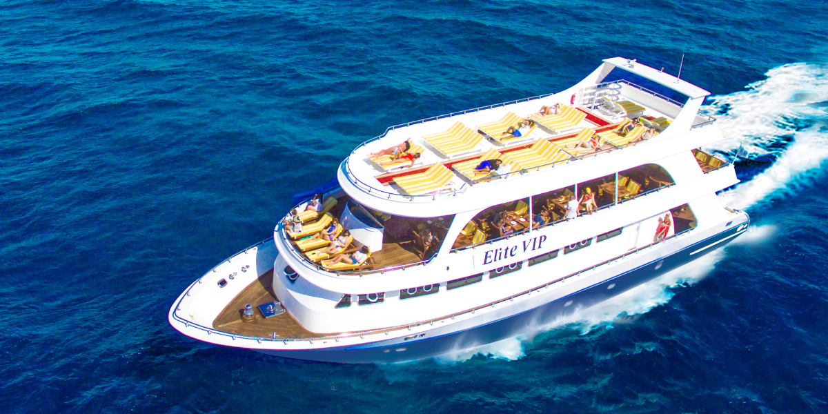 Diving trip route view
