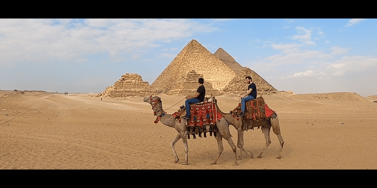 Camel Ride in Giza Pyramids scenic view